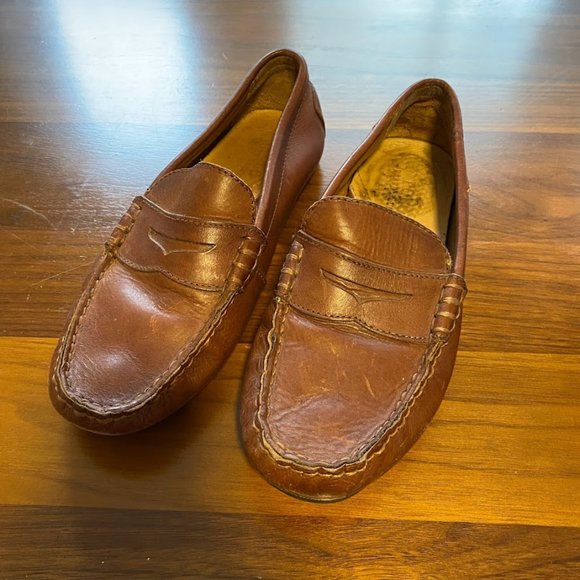 Polo Ralph Lauren Brown Leather Men\'s Driver Loafers Size 8.5 main image 5